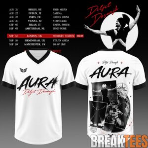 Diljit Dosanjh's Aura World Tour 2026 Edition Football Jersey 1