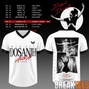 Diljit Dosanjh's Aura World Tour 2026 Edition Football Jersey 2
