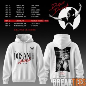Diljit Dosanjh's Aura World Tour 2026 White Edition Hoodie 2 Diljit Dosanjh's Aura World Tour 2026 White Edition Hoodie 2