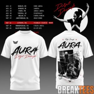 Diljit Dosanjh's Aura World Tour 2026 White Edition Tee 1 Diljit Dosanjh's Aura World Tour 2026 White Edition Tee 1