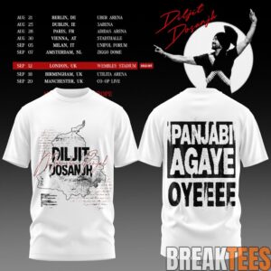 Diljit Dosanjh's Aura World Tour 2026 White Edition Tee 2 Diljit Dosanjh's Aura World Tour 2026 White Edition Tee 2
