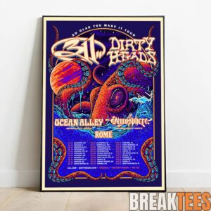 Dirty Heads x 311 Band – So Glad You Made It Tour 2026 Poster