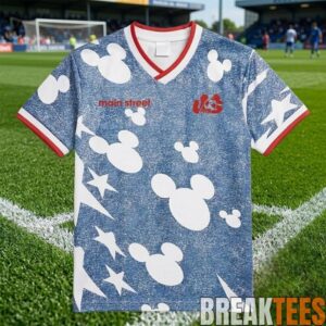 Disney Mickey Mouse Patriotic USA Soccer Jersey Shirt