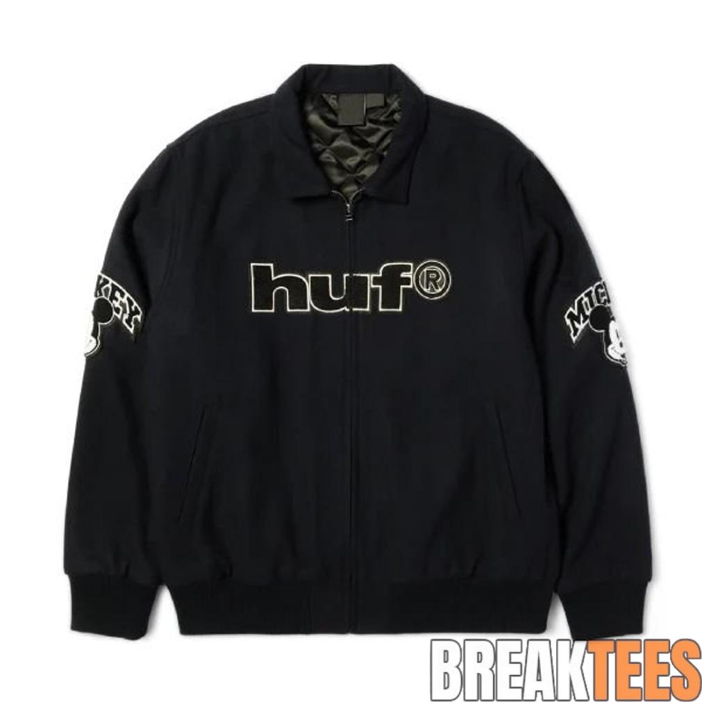 Disney x HUF Mickey Worldwide Tour Bomber Jacket Disney x HUF Mickey Worldwide Tour Bomber Jacket