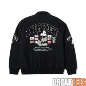 Disney x HUF Mickey Worldwide Tour Bomber Jacket 1 Disney x HUF Mickey Worldwide Tour Bomber Jacket 1