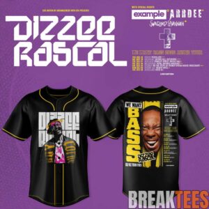 Dizzee Rascal – We Want Bass Baseball Jersey