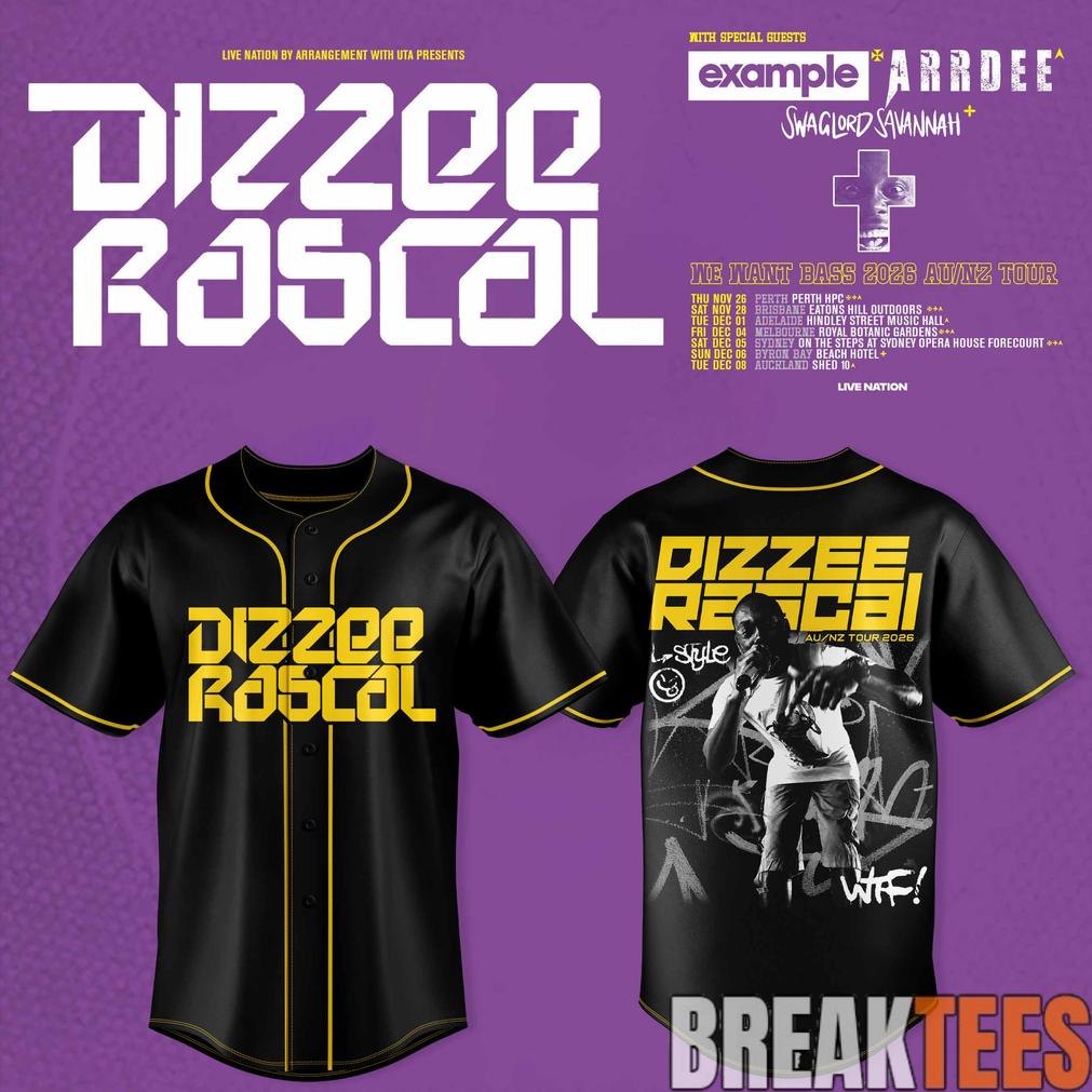 Dizzee Rascal – We Want Bass Baseball Jersey Dizzee Rascal – We Want Bass Baseball Jersey