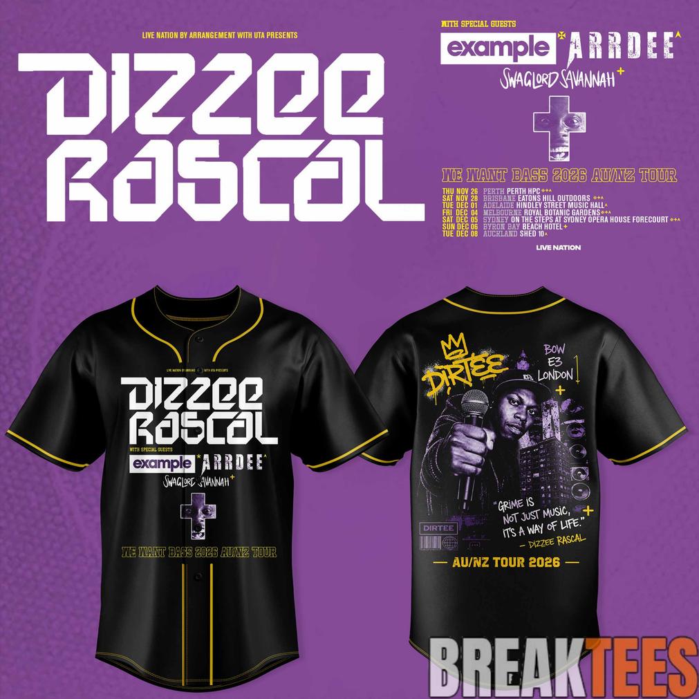 Dizzee Rascal – We Want Bass Baseball Jersey Dizzee Rascal – We Want Bass Baseball Jersey