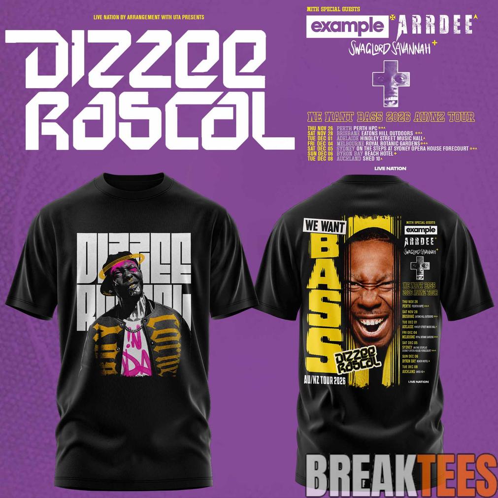 Dizzee Rascal – We Want Bass T-Shirt Dizzee Rascal – We Want Bass T-Shirt