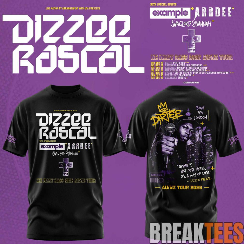 Dizzee Rascal – We Want Bass T-Shirt Dizzee Rascal – We Want Bass T-Shirt