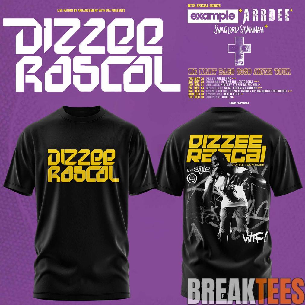 Dizzee Rascal – We Want Bass T-Shirt Dizzee Rascal – We Want Bass T-Shirt
