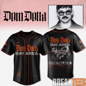 Dom Dolla Tour 2026 Bay Area At Cow Palace Edition Jersey