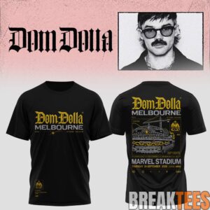 Dom Dolla Tour 2026 Melbourne At Marvel Stadium Edition T-Shirt
