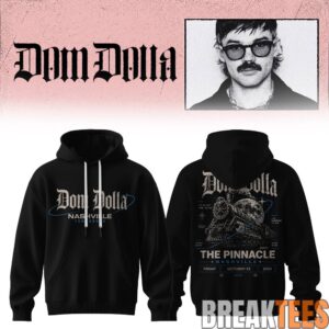 Dom Dolla Tour 2026 Nashville Edition Baseball Hoodie