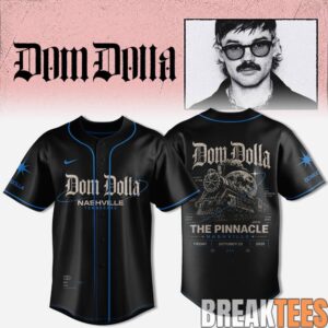 Dom Dolla Tour 2026 Nashville Edition Baseball Jersey