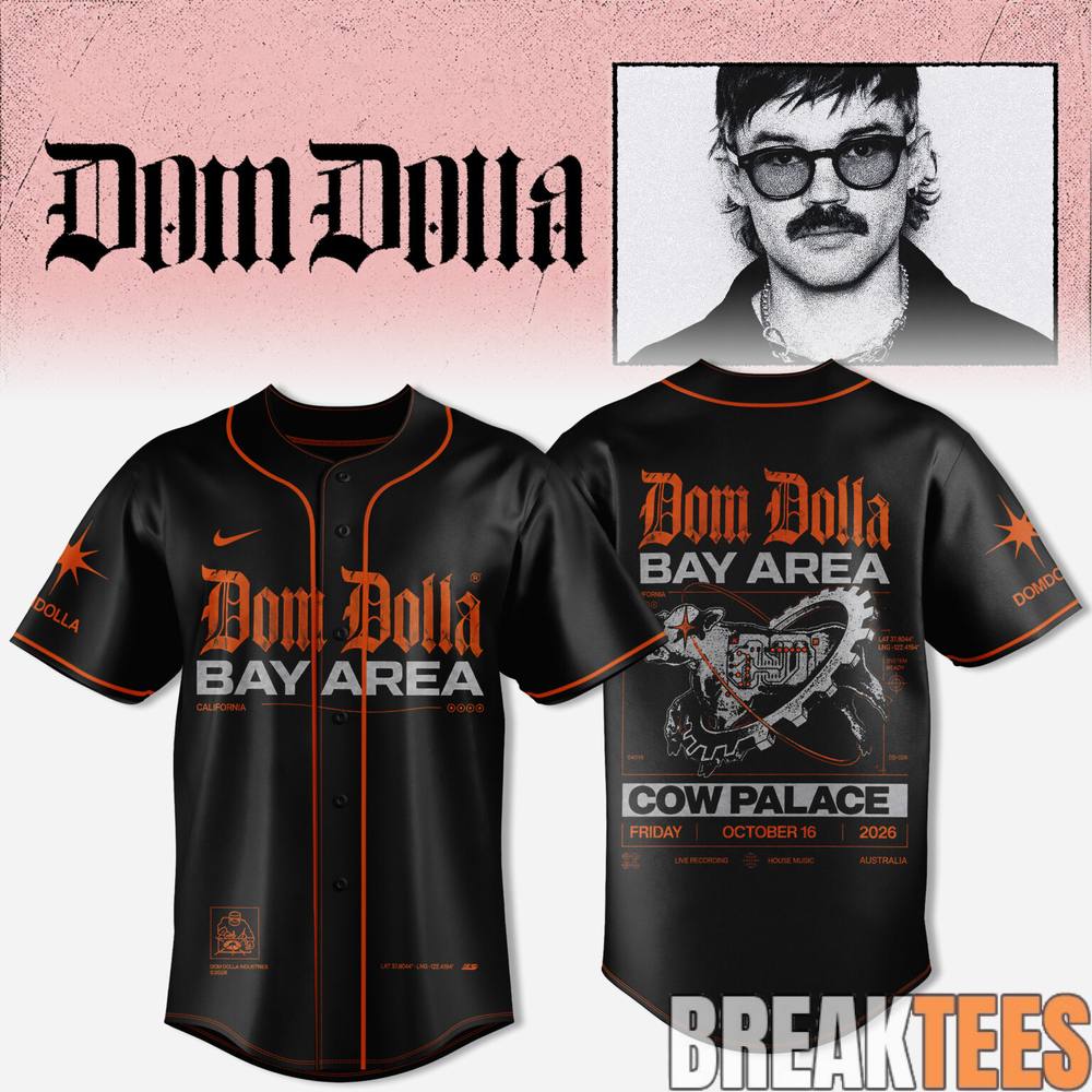 Dom Dolla Tour 2026 Special Baseball Jersey Dom Dolla Tour 2026 Special Baseball Jersey