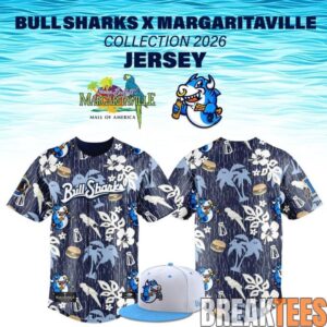 Durham Bulls 2026 Bull Sharks x Margaritaville Baseball Jersey