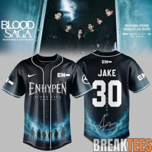 ENHYPEN World Tour 'BLOOD SAGA' 2026-2027 Exclusive Baseball Jersey – Midnight Eclipse 4