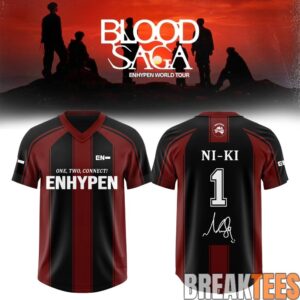 ENHYPEN World Tour 'BLOOD SAGA' 2026-2027 Exclusive Football Jersey – Classic 6 ENHYPEN World Tour 'BLOOD SAGA' 2026-2027 Exclusive Football Jersey – Classic 6