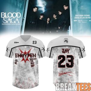ENHYPEN World Tour 'BLOOD SAGA' 2026-2027 Exclusive Football Jersey – VAMPCORE 1
