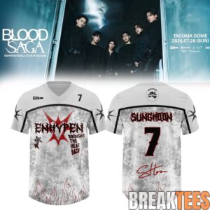 ENHYPEN World Tour 'BLOOD SAGA' 2026-2027 Exclusive Football Jersey – VAMPCORE 3