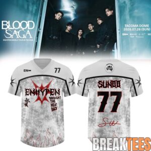 ENHYPEN World Tour 'BLOOD SAGA' 2026-2027 Exclusive Football Jersey – VAMPCORE 4