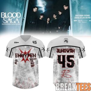 ENHYPEN World Tour 'BLOOD SAGA' 2026-2027 Exclusive Football Jersey – VAMPCORE 5