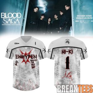 ENHYPEN World Tour 'BLOOD SAGA' 2026-2027 Exclusive Football Jersey – VAMPCORE 6