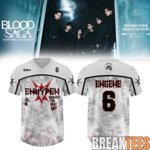 ENHYPEN World Tour 'BLOOD SAGA' 2026-2027 Exclusive Football Jersey – VAMPCORE 7