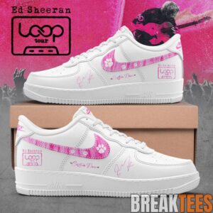 Ed Sheeran The Loop Tour 2026 in Allegiant Stadium Signature AF1 Shoes 1 Ed Sheeran The Loop Tour 2026 in Allegiant Stadium Signature AF1 Shoes 1