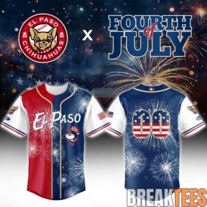 El Paso Chihuahuas 4th Of July Independence Day Custom Jersey