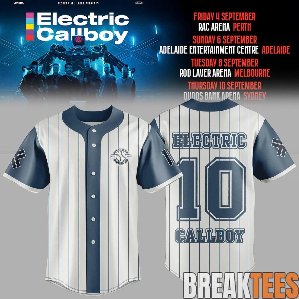 Electric Callboy – TANZNEID World Tour – Australia 2026 Classic Baseball Jersey Electric Callboy – TANZNEID World Tour – Australia 2026 Classic Baseball Jersey