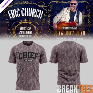 Eric Church Red Rocks Amphitheatre Limited Edition 3D Shirt