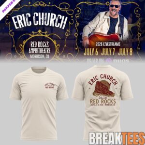 Eric Church Red Rocks Amphitheatre Limited Edition 3D Shirt 1