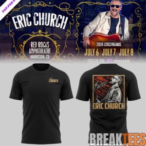 Eric Church Red Rocks Amphitheatre Limited Edition 3D Shirt 2