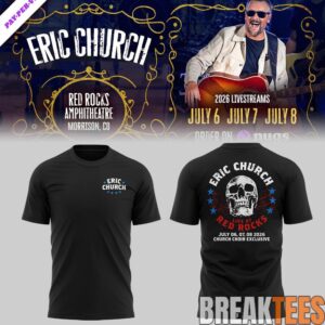 Eric Church Red Rocks Amphitheatre Limited Edition 3D Shirt 3