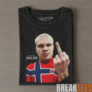 Erling Haaland 2026 Middle Finger Shirt 1 Erling Haaland 2026 Middle Finger Shirt 1