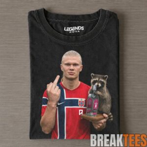 Erling Haland & Whiskey Raccoon H-MT-F Shirt 1
