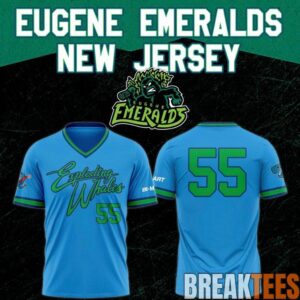 Eugene Emeralds x Exploding Whales Theme Night 2026 Jersey Shirt