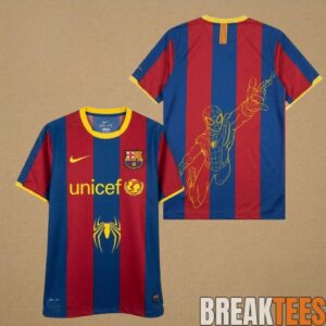FC Barcelona x Spider Man Graphic Retro Soccer Jersey