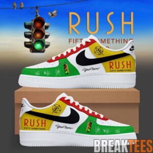 RUSH Fifty Something Tour 2026 Custom AF1 Sneakers – Retro Colorblock Edition