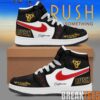 RUSH Fifty Something Tour 2026 Custom Air Jordan 1 Sneakers – Vintage Black & Red