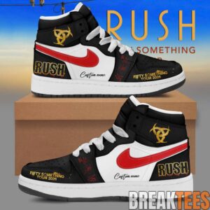RUSH Fifty Something Tour 2026 Custom Air Jordan 1 Sneakers – Limited Black Edition