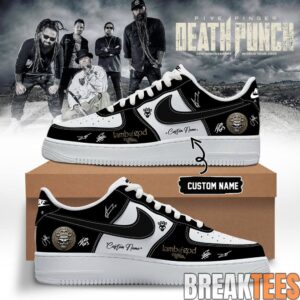 Five Finger Death Punch “Hits Me Tour” 2026 Air Force 1 Shoes 1