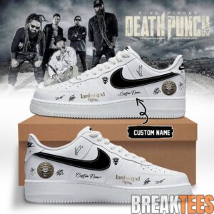 Five Finger Death Punch “Hits Me Tour” 2026 Air Force 1 Shoes 3