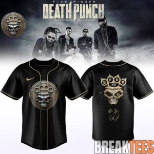 Five Finger Death Punch “Hits Me Tour” 2026 Baseball Jersey
