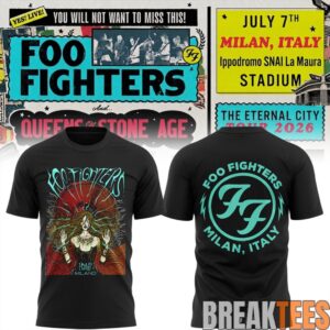 Foo Fighters I-Days Milano 2026 T-Shirt