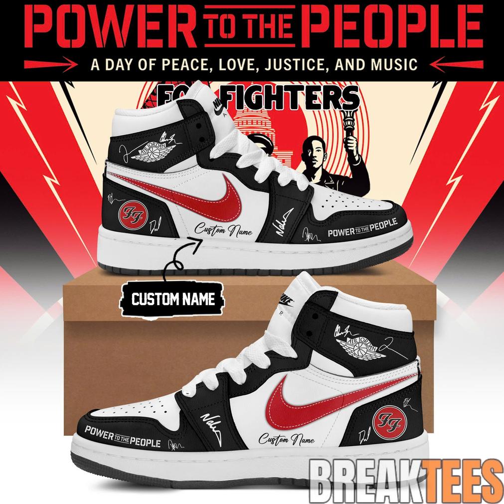 Foo Fighters -“Power to the people”- Limited Edition Signature AJ1 Shoes Foo Fighters -“Power to the people”- Limited Edition Signature AJ1 Shoes
