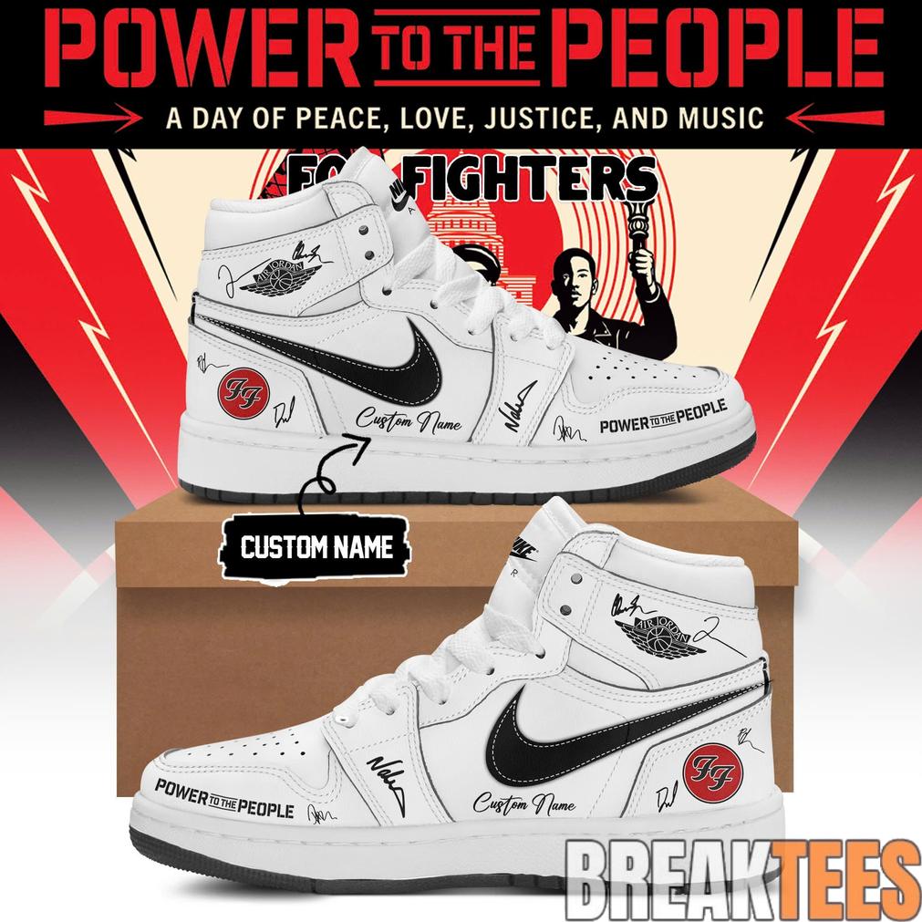 Foo Fighters -“Power to the people”- Limited Edition Signature AJ1 Shoes Foo Fighters -“Power to the people”- Limited Edition Signature AJ1 Shoes
