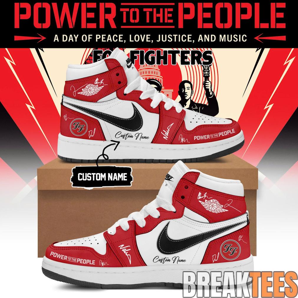 Foo Fighters -“Power to the people”- Limited Edition Signature AJ1 Shoes Foo Fighters -“Power to the people”- Limited Edition Signature AJ1 Shoes